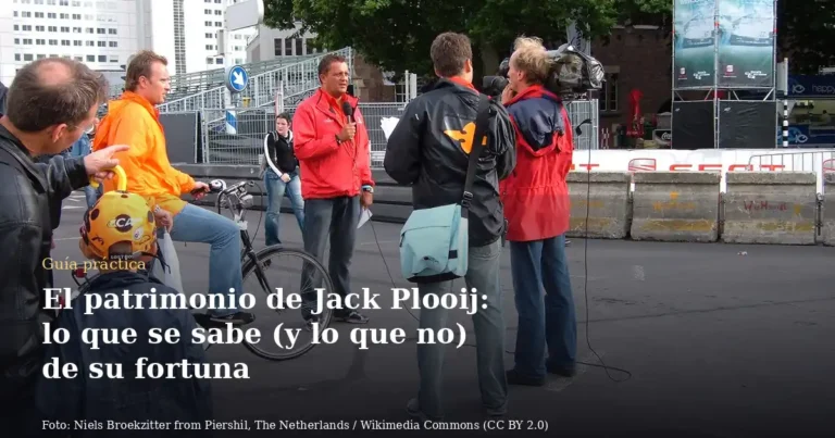 El patrimonio de Jack Plooij: lo que se sabe (y lo que no) de su fortuna