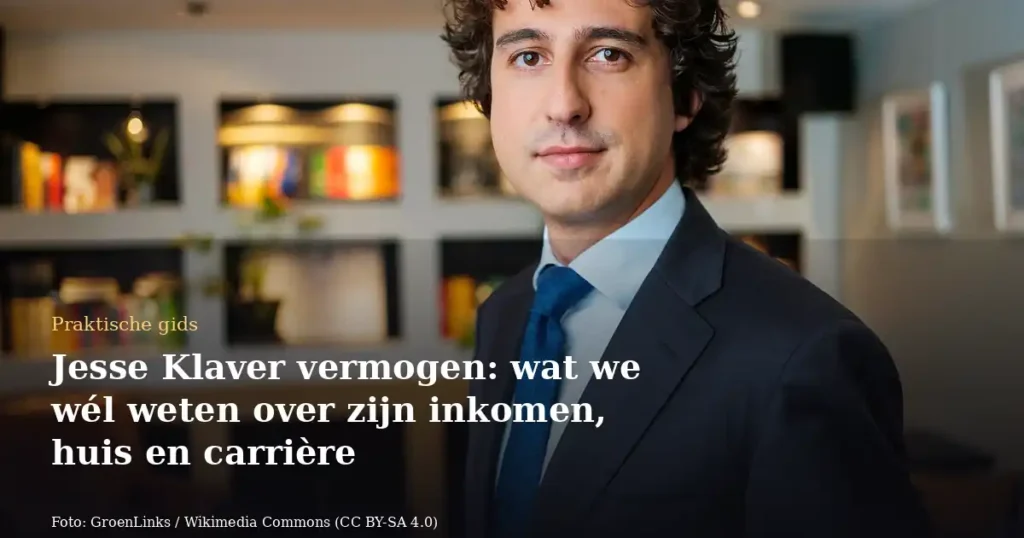 Jesse Klaver vermogen: wat we wél weten over zijn inkomen, huis en carrière