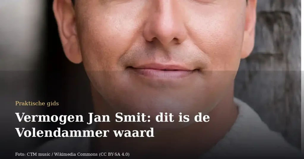 Vermogen Jan Smit: dit is de Volendammer waard