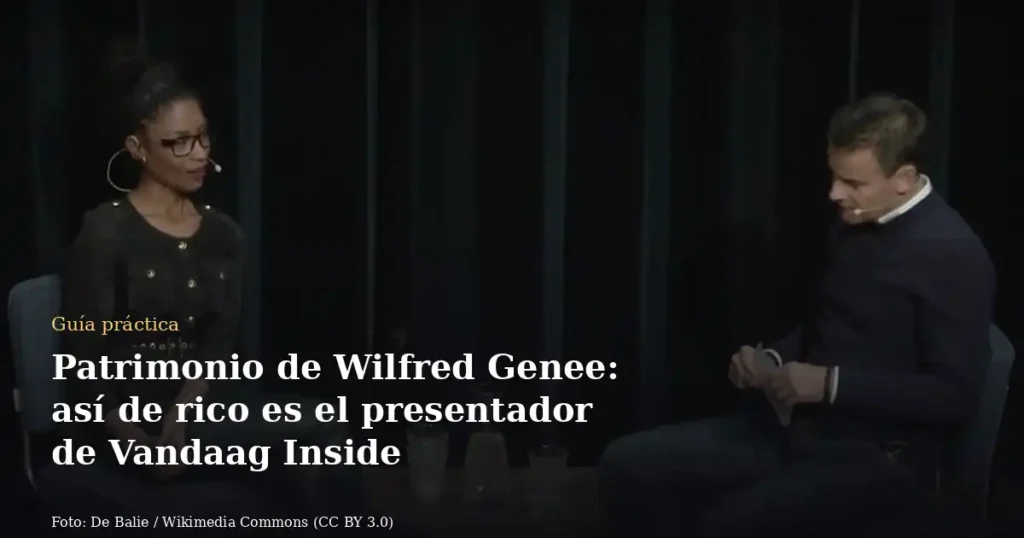 Patrimonio de Wilfred Genee: así de rico es el presentador de Vandaag Inside