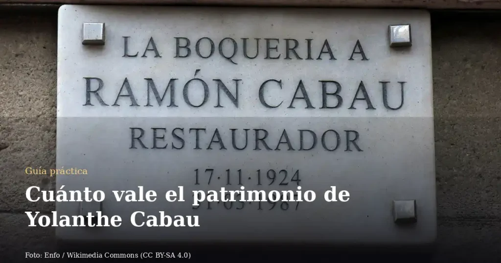 Cuánto vale el patrimonio de Yolanthe Cabau